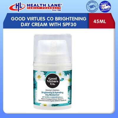 GOOD VIRTUES CO BRIGHTENING DAY CREAM WITH SPF30 (45ML)